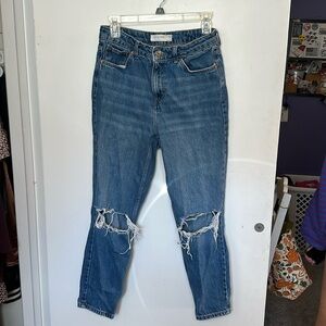 TOPSHOP Petite Mom Jeans Size 28